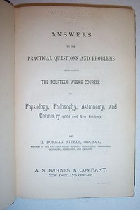 1870 Key To Steele S Sciences By J Dorman Steele Physiology Philosophy Astron Ebay