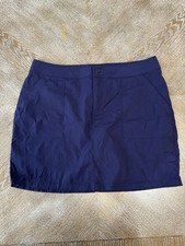 Boston Traders Navy Blue skort Large length 17  waist 36  Pockets Nylon
