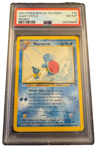 2001 POKEMON SOUTHERN ISLANDS PROMO #15 WARTORTLE PSA 8 NM-MT
