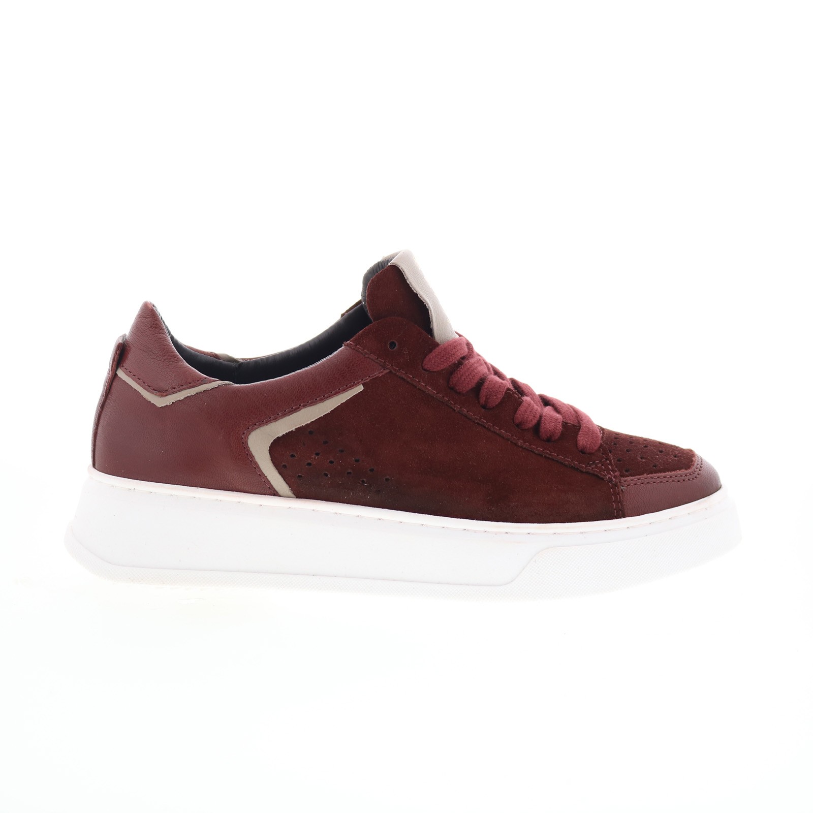 Miz Mooz Tristin Womens Burgundy Suede Lace Up Lifestyle Sneakers Shoes 13790₽