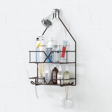 Shower Caddy Over Shower Head Hanging Bathroom Caddy for Shower Organizer 4 H...