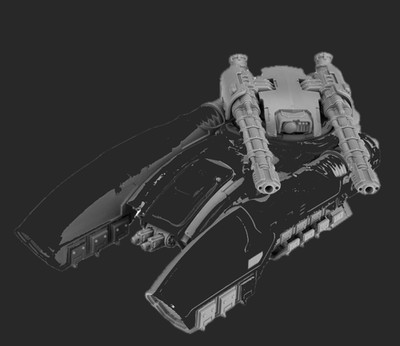 Forge World - LEGIO CUSTODES CALADIUS GRAV-TANK ANNIHILATOR - TURRET ONLY