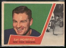 1963-64 Topps Earl Ingarfield #55 New York Rangers