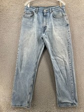 Vintage Y2k Levi  s 505 Regular Fit Straight Leg Jeans W32 L30 Mexico Blue READ