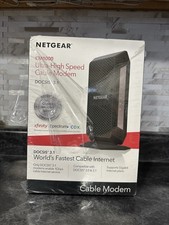NETGEAR CM1000-100NAS DOCSIS 3.1 Gigabit Cable Modem. Max speeds of 1.0 Gbps,