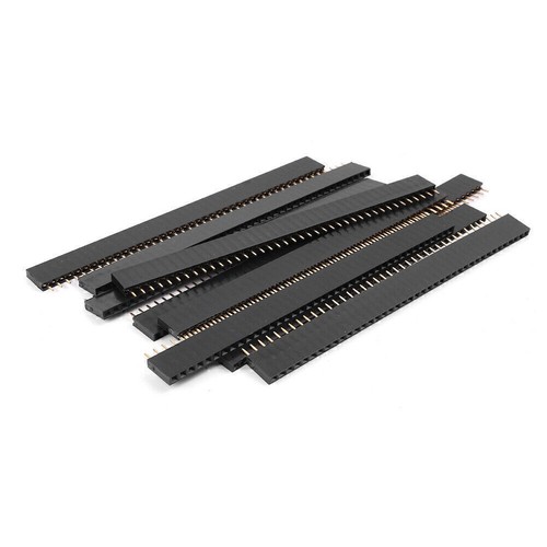 10x 2,54 mm 40Pin einreihiger gerader Buchsenleisten-Leiterplattensteckverbinder - Bild 5 von 9