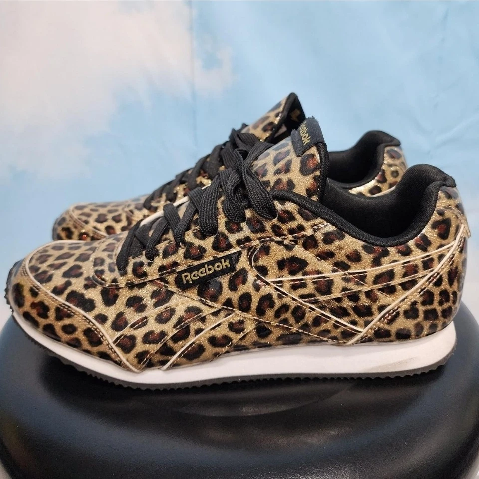Reebok Classics - Charol estampado animal leopardo - Mujer EE. UU. Talla 8 Foto 3 de 4