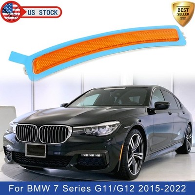 For BMW 7 Series G11 G12 740i 750i Front Bumper Reflector Amber Lens Marker Left