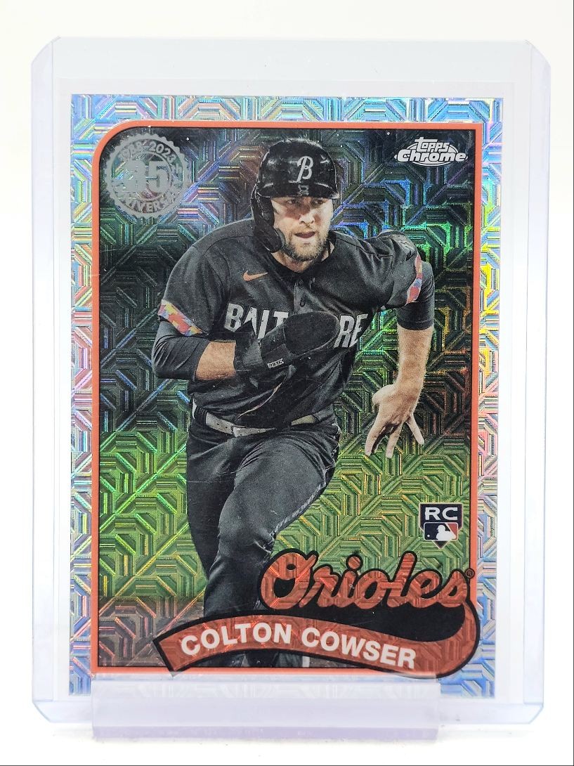 COLTON COWSER 2024 TOPPS CHROME 1989 ROOKIE SILVER PACK MOJO RC Q5597