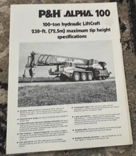 P&H Harnischfeger Alpha 100 Crane Brochure AMIL25