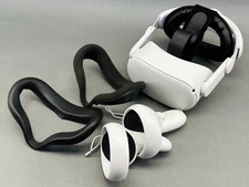 Oculus Quest 2 VR Headset 128GB With Pro Headstrap & Extra Face Pad