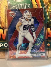 Panini 2025 Mosaic Football Matt Milano Red Mosaic Prizm #241 Buffalo Bills SP