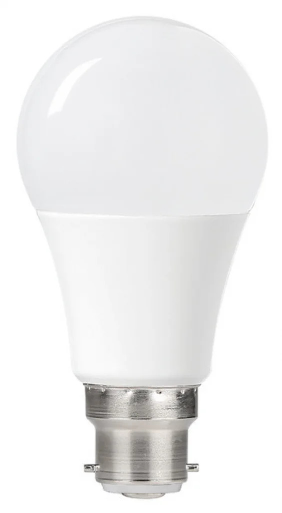 Frosted 8.5w LED Dusk Till Dawn Sensor Light Bulb Non Dimmable 4000K B22 806lm