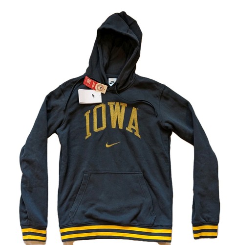 NEW Nike University of Iowa Hawkeyes Hoodie Sweatshirt Men's SMALL Swoosh NWT - Picture 2 of 9