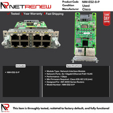 Cisco NIM-ES2-8-P  Interface Module 8Port POE...