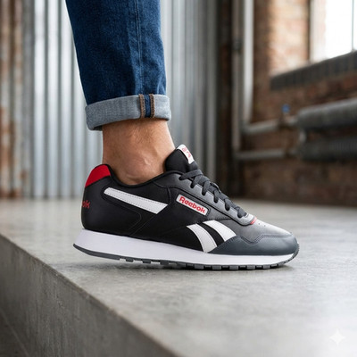 Reebok Classic Style Turnschuhe alle Größen Glide schwarz neu in OVP Klassiker Leder RGBWRG