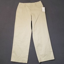 A New Day Pants Womens Size 6 High Rise Straight Chino Tan NWT