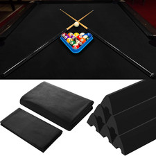 Billiard Cloth for 8 Ft Pool Table Pre Cut Felt with 6 Cloth Strips and 6 Pool T