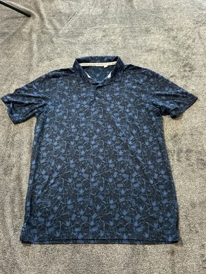 Puma Volition Shirt Mens L Navy Polo AOP Short Sleeve America Golf