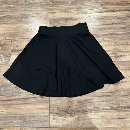 NWT Pact Small Organic Cotton Women's Black Fit & Flare Swing Skirt Flowy