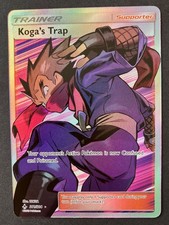 Koga’s Trap 211/214 Unbroken Bonds SM FULL ART Trainer HOLO Pokemon Card NM on eBay