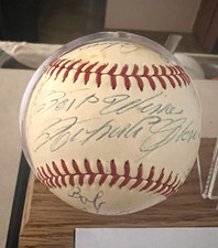 Sweat Spot Best Wishes Roberto Clemente Signed AUTO Official NL Baseball PSA DNA