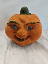 Vintage Foam Halloween Scott Port-a-fold Ugly Face Jack O Lantern Made In USA