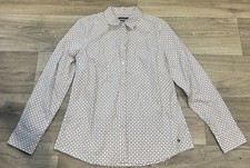 NWT Tommy Hilfiger Monogram Button Down Shirt Size L Geometric Logo Print