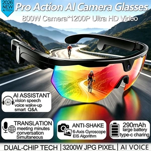 8MP Sports Smart Glasses Hands-Free Call Navigation AI Recognition Translation