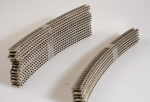 (0646) Fleischmann Picolo  Spur N gebogene Gleise 13*9130+ 6*9135 | Condition: Gebraucht