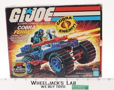 Cobra Ferret ATV Vehicle 100 Complete W Box GI Joe 1985 Action Figure Vintage