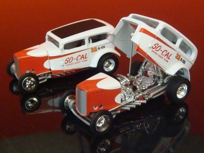 So Cal Speed Shop 1932 Ford Vicky Flathead V8 Open-Body Dragster 1/64 Scale LE T