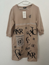 ELITE Damen Shirtkleid Gr. L-XL Beige Rundhal...