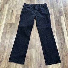 Vintage Wrangler 936WBK Slim Fit Cowboy Cut Jeans Made in USA Black, 38x34