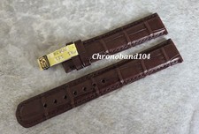 Genuine OEM A. Lange & Sohne 20/18mm Brown Matte Leather Watch Strap Size XL NEW
