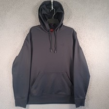 Gerry Mens Black Hoodie Size Large Hoodie Logo Drawstring Pocket Long Sleeve