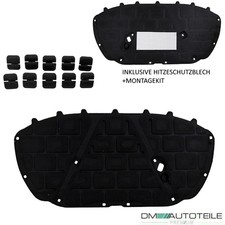 Dämmatte Motorhaube Motorraumdämmung +Montagekit +Hitze passt für VW Polo 6R 6RC