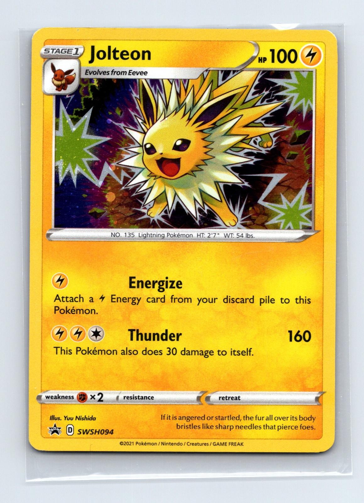 Jolteon SWSH094 Sword & Shield Promo Holo NM