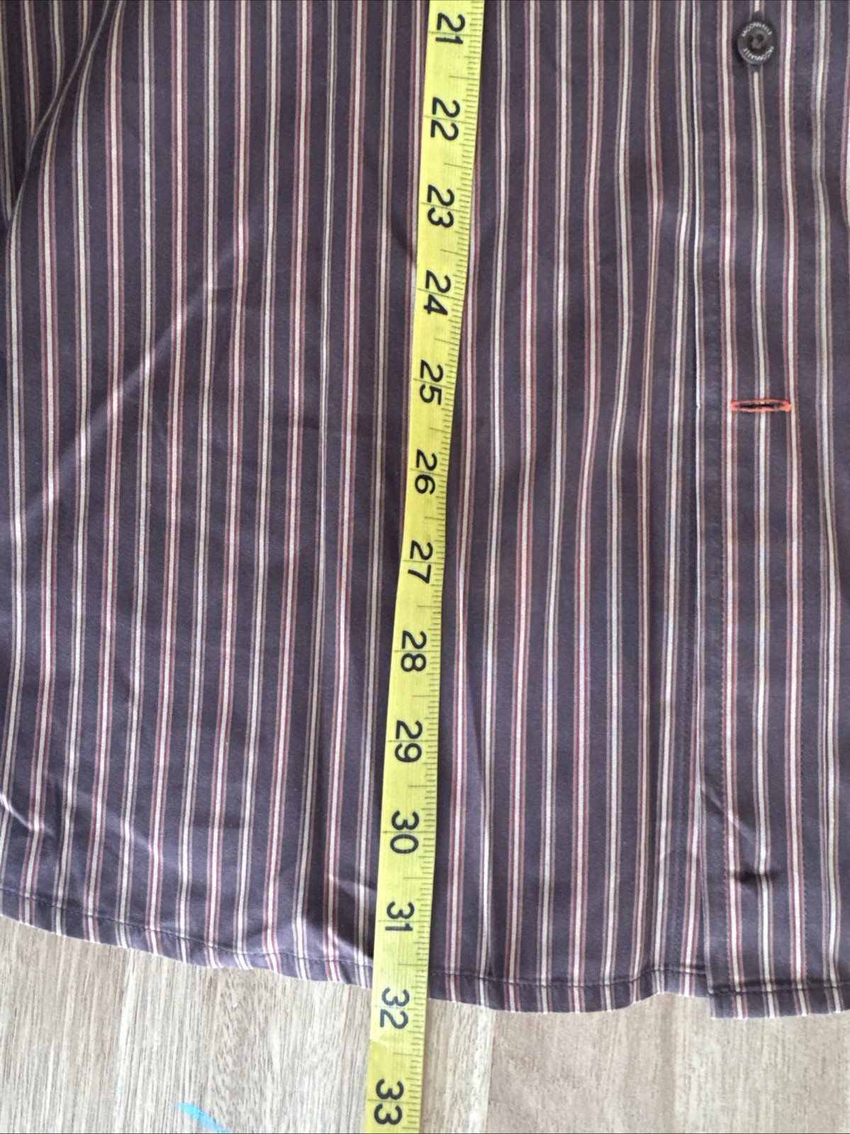 faconnable Jeans men Button Down Brown Stripe shi… - image 7