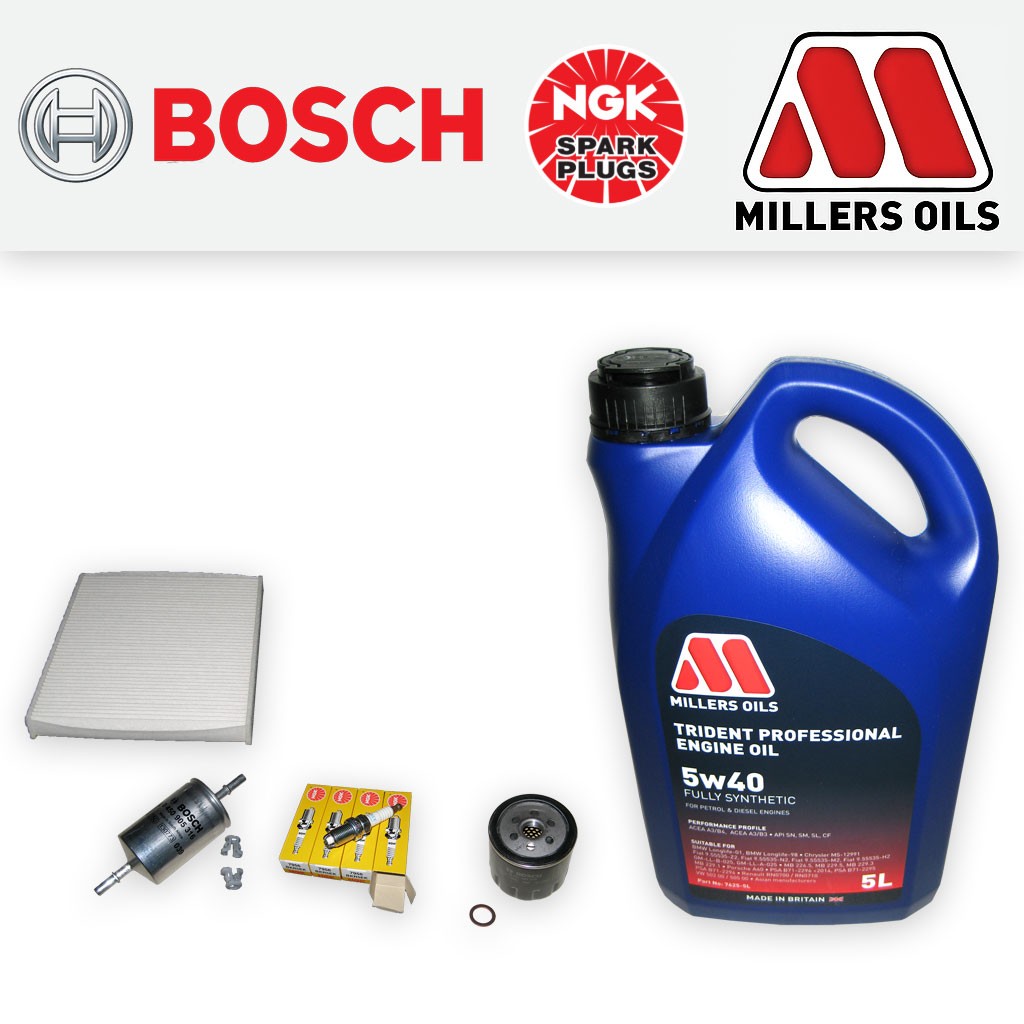 SERVICE KIT for ZAFIRA A 1.6 16V X16XEL AC=BEHR OIL FUEL CABIN FILTER PLUGS +OIL