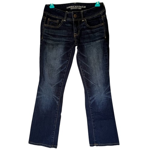 American Eagle Dark Wash Kick Boot Stretch Jeans Gr. 2 Regular