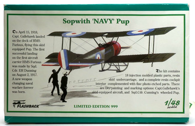Flashback 1/48 Sopwith 'NAVY' Pup  Limited Edition 999 Model Kit #KLH8911