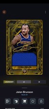 Nba Collect Jalen Brunson Mystic Legendary Gold Signature Relic 26 Knicks