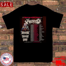 Aborted Band New Tour 2025 Front Printed T Shirt Full Size S-5XL