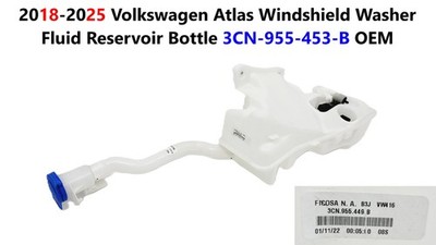 2018-25 Volkswagen Atlas Windshield Washer Fluid Reservoir Bottle 3CN-955-453-B
