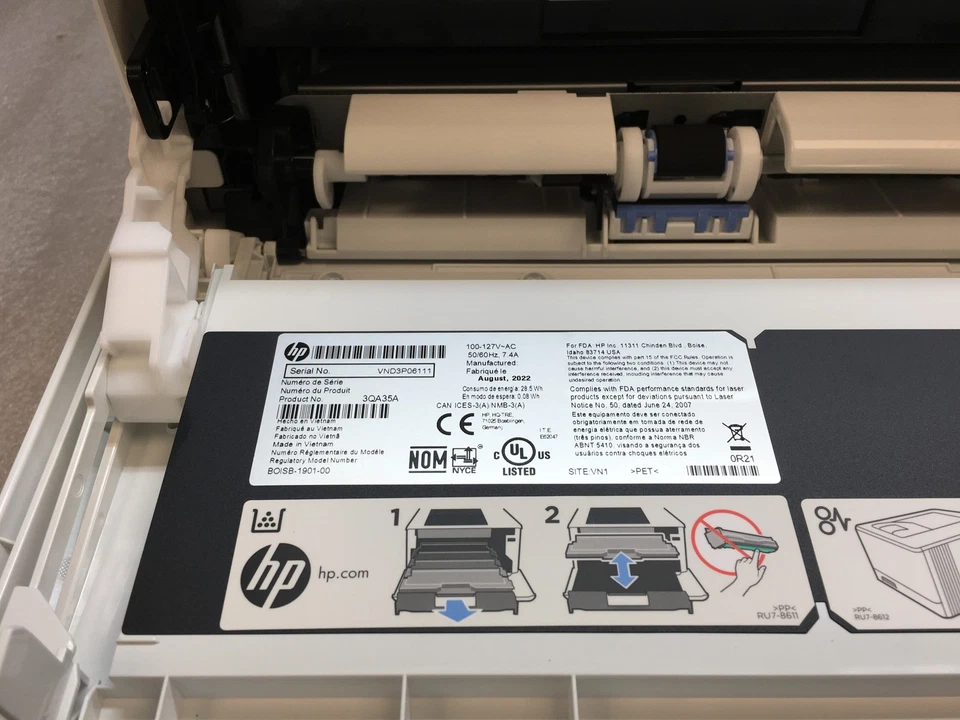 HP Color LaserJet Managed E45028dn Duplex Printer ONLY 3 pages TESTED - Image 2 of 4