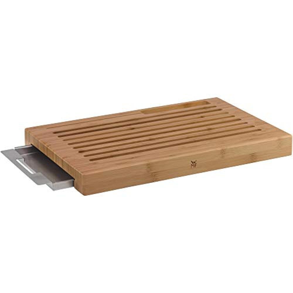 WMF Tagliere per pane con ciotola per briciole, 44 x 27 x 4,8 cm, in bambù, a g