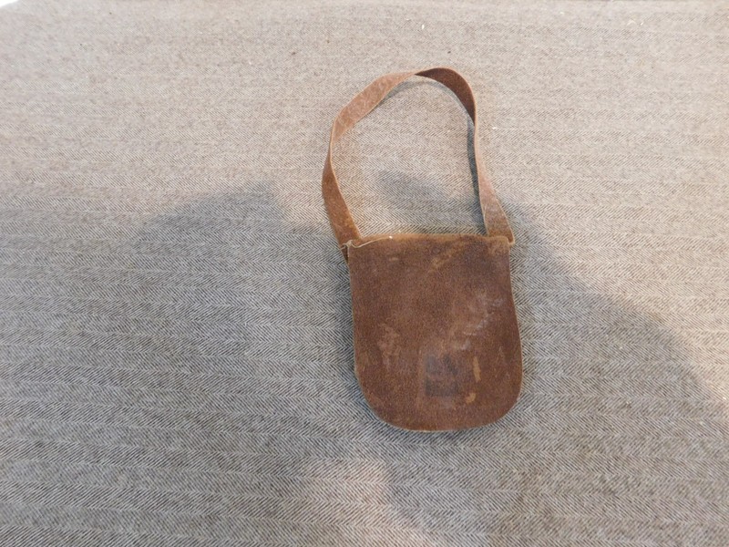 Byers Choice Mailman's Suede Bag