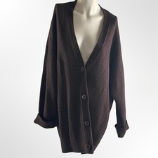 GAP Deep Brown Women's Cardigan Sweater in Large