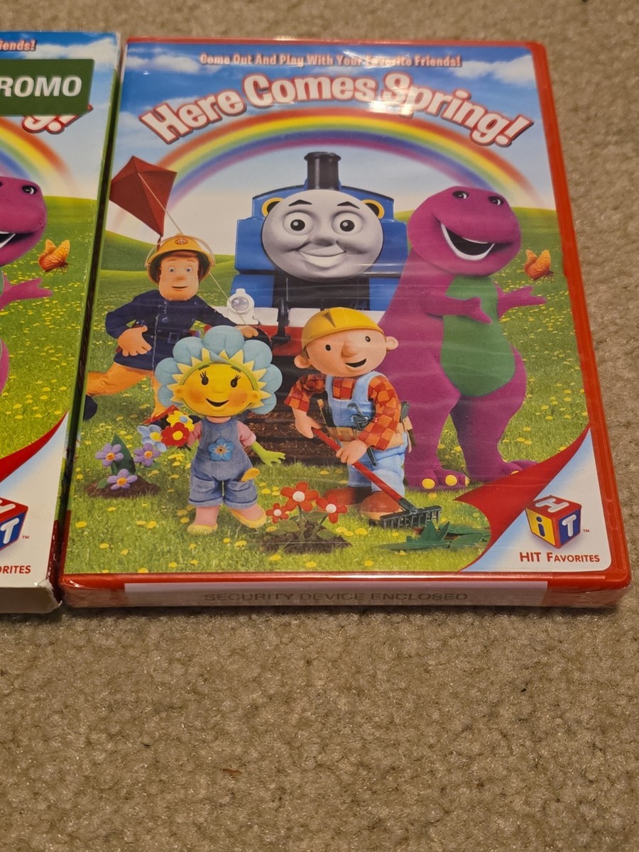Barney's Here Comes Spring DVD HIT Favorites Bob Builder Thomas